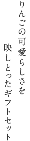 りんごの可愛らしさを映しとったギフトセット