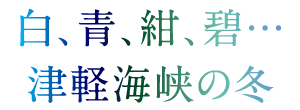 白、青、紺、碧・・・津軽海峡の冬